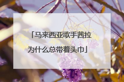 马来西亚歌手茜拉为什么总带着头巾