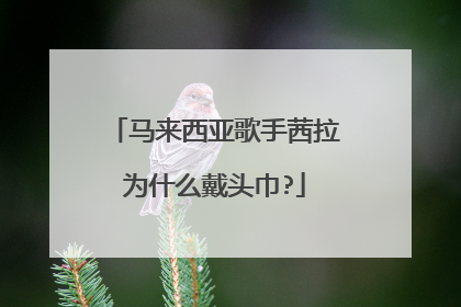 马来西亚歌手茜拉为什么戴头巾?