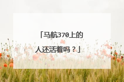 马航370上的人还活着吗？