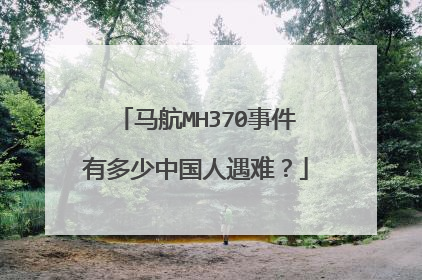 马航MH370事件有多少中国人遇难?