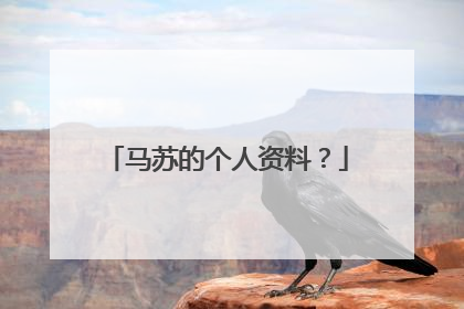 马苏的个人资料？