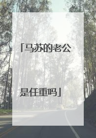 马苏的老公是任重吗