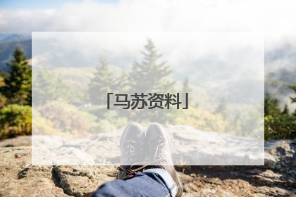 马苏资料