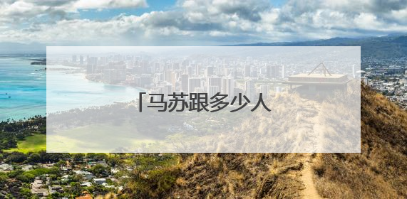 马苏跟多少人做过头发？