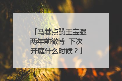 马蓉点赞王宝强两年前微博 下次开庭什么时候?