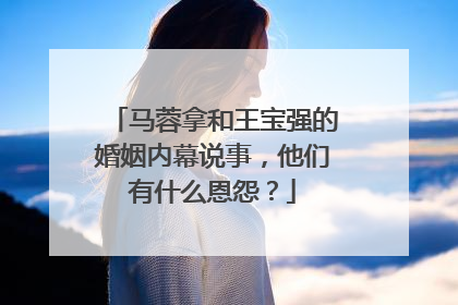 马蓉拿和王宝强的婚姻内幕说事，他们有什么恩怨？