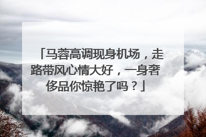 马蓉高调现身机场,走路带风心情大好,一身奢侈品你惊艳了吗?
