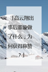 高云翔出事后董璇做了什么,为何获得称赞?