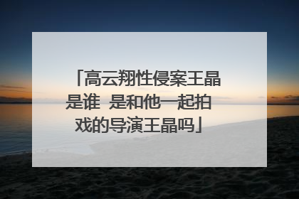 高云翔性侵案王晶是谁 是和他一起拍戏的导演王晶吗