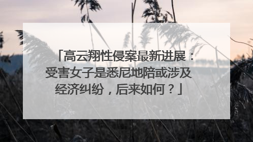 高云翔性侵案最新进展:受害女子是悉尼地陪或涉及经济纠纷,后来如何?