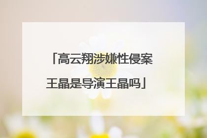 高云翔涉嫌性侵案王晶是导演王晶吗