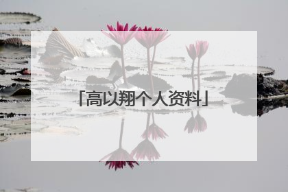 高以翔个人资料
