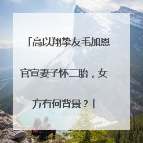 高以翔挚友毛加恩官宣妻子怀二胎,女方有何背景?