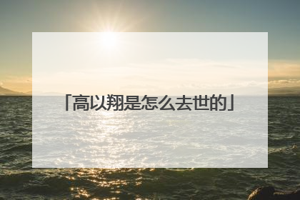 高以翔是怎么去世的