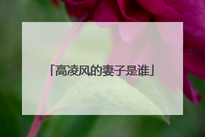 高凌风的妻子是谁
