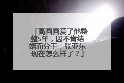 高圆圆爱了他整整5年，因不肯结婚而分手，张亚东现在怎么样了？
