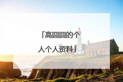 高圆圆的个人个人资料