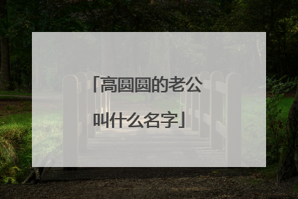 高圆圆的老公叫什么名字