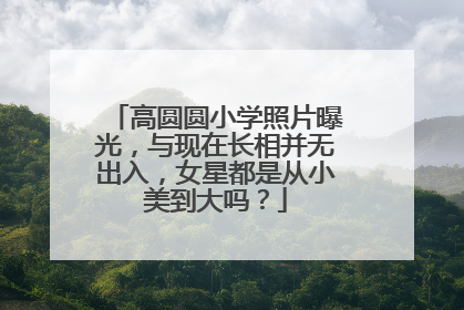 高圆圆小学照片曝光，与现在长相并无出入，女星都是从小美到大吗？