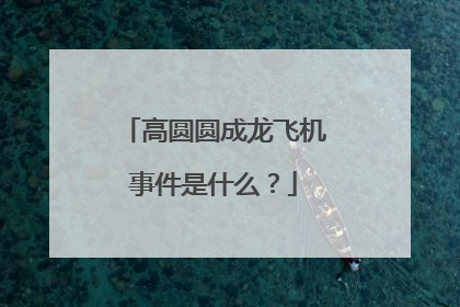 高圆圆成龙飞机事件是什么?