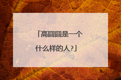 高圆圆是一个什么样的人?