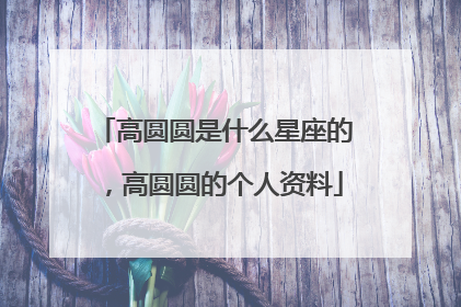 高圆圆是什么星座的，高圆圆的个人资料