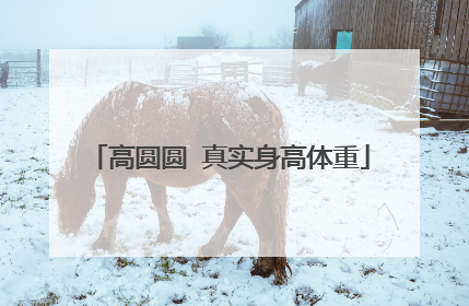 高圆圆 真实身高体重