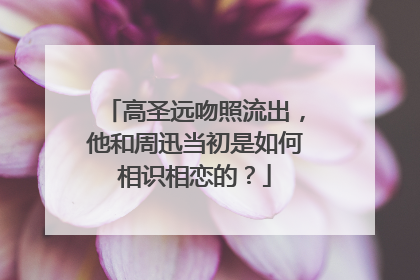 高圣远吻照流出，他和周迅当初是如何相识相恋的？