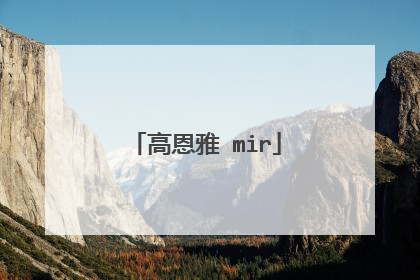 高恩雅 mir