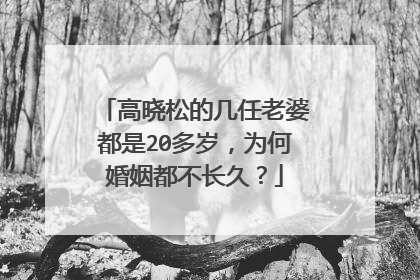 高晓松的几任老婆都是20多岁，为何婚姻都不长久？