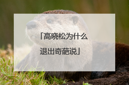 高晓松为什么退出奇葩说