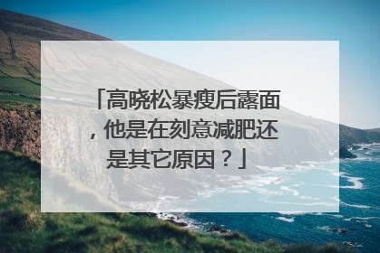 高晓松暴瘦后露面,他是在刻意减肥还是其它原因?