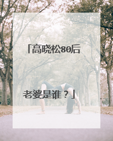 高晓松80后老婆是谁？