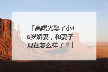 高曙光娶了小16岁娇妻，和妻子现在怎么样了？