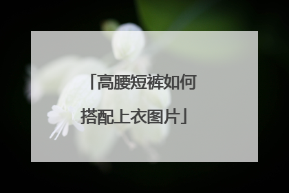 高腰短裤如何搭配上衣图片