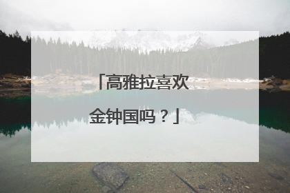 高雅拉喜欢金钟国吗？