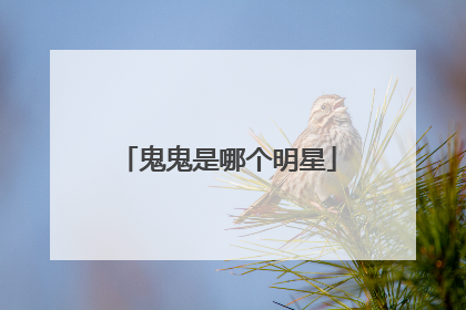 鬼鬼是哪个明星
