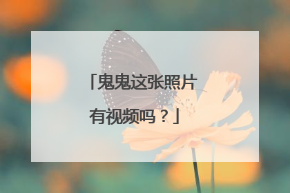 鬼鬼这张照片有视频吗？