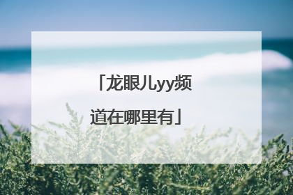 龙眼儿yy频道在哪里有