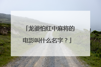 龙婆怕红中麻将的电影叫什么名字？