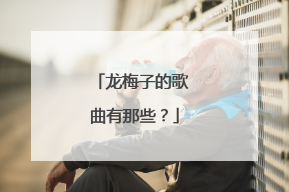 龙梅子的歌曲有那些?