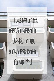 龙梅子最好听的歌曲 龙梅子最好听的歌曲有哪些