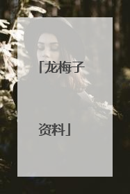 龙梅子资料