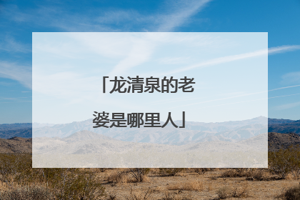 龙清泉的老婆是哪里人