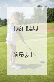 龙门镖局演员表