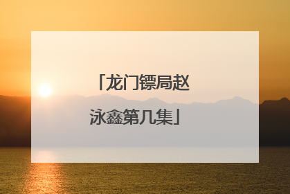 龙门镖局赵泳鑫第几集