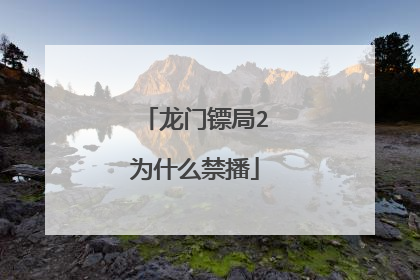 龙门镖局2为什么禁播