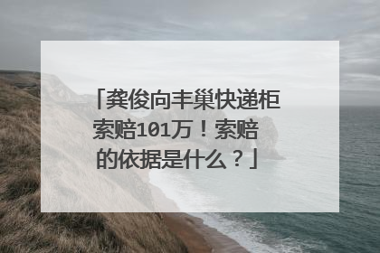 龚俊向丰巢快递柜索赔101万！索赔的依据是什么？