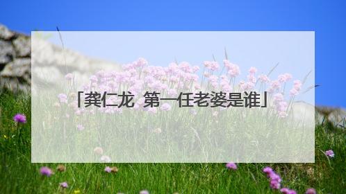 龚仁龙 第一任老婆是谁