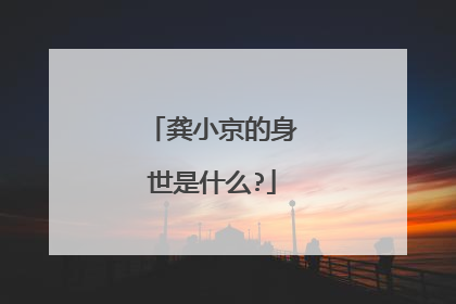 龚小京的身世是什么?